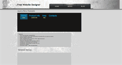 Desktop Screenshot of jquerymenuexamples.com